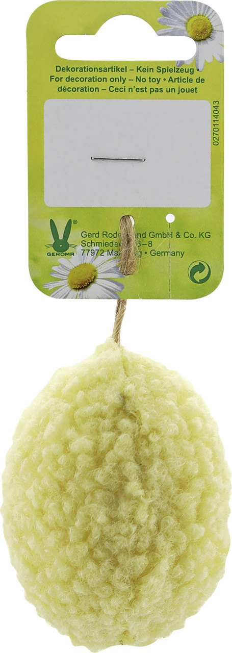 Osterdeko Anhänger Ei Plüsch 7 cm grün