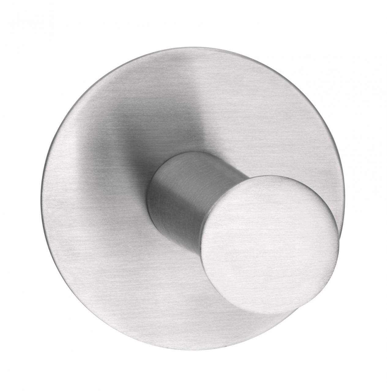 tesa Powerbutton Haken Classic rund, Edelstahl