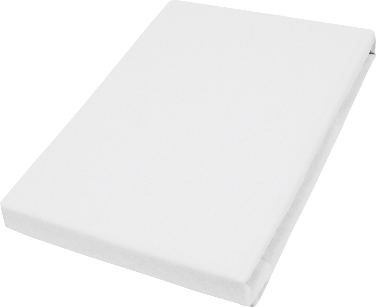 Vario Jersey-Spannbetttuch weiß, 100 x 200 cm