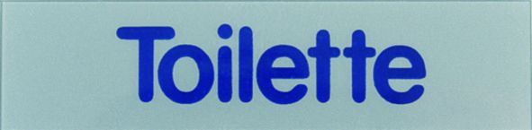 Conacord Klebeschild Toilette