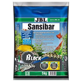 JBL Sansibar Schwarzer Bodengrund für Aquarien Inhalt: 5 kg