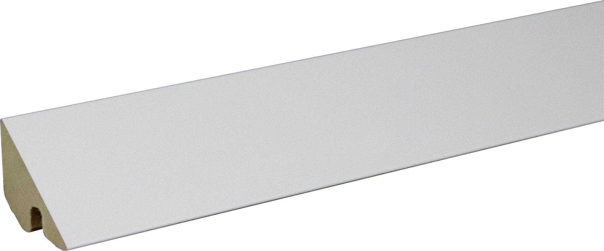 B.S. Bauprogramm Deckenabschlußleiste 260 cm 36 x 36 mm Weiß hochglanz