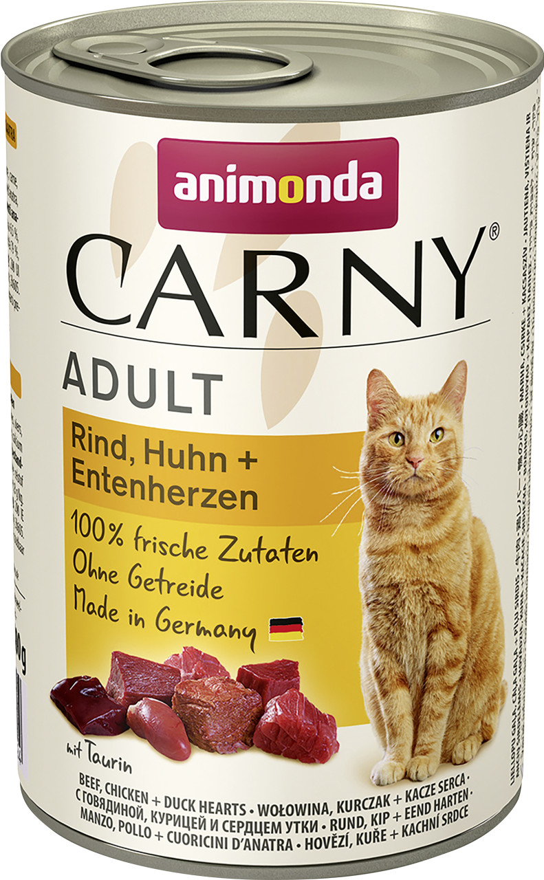 Animonda Carny Adult Rind Huhn + Entenherzen 400 g