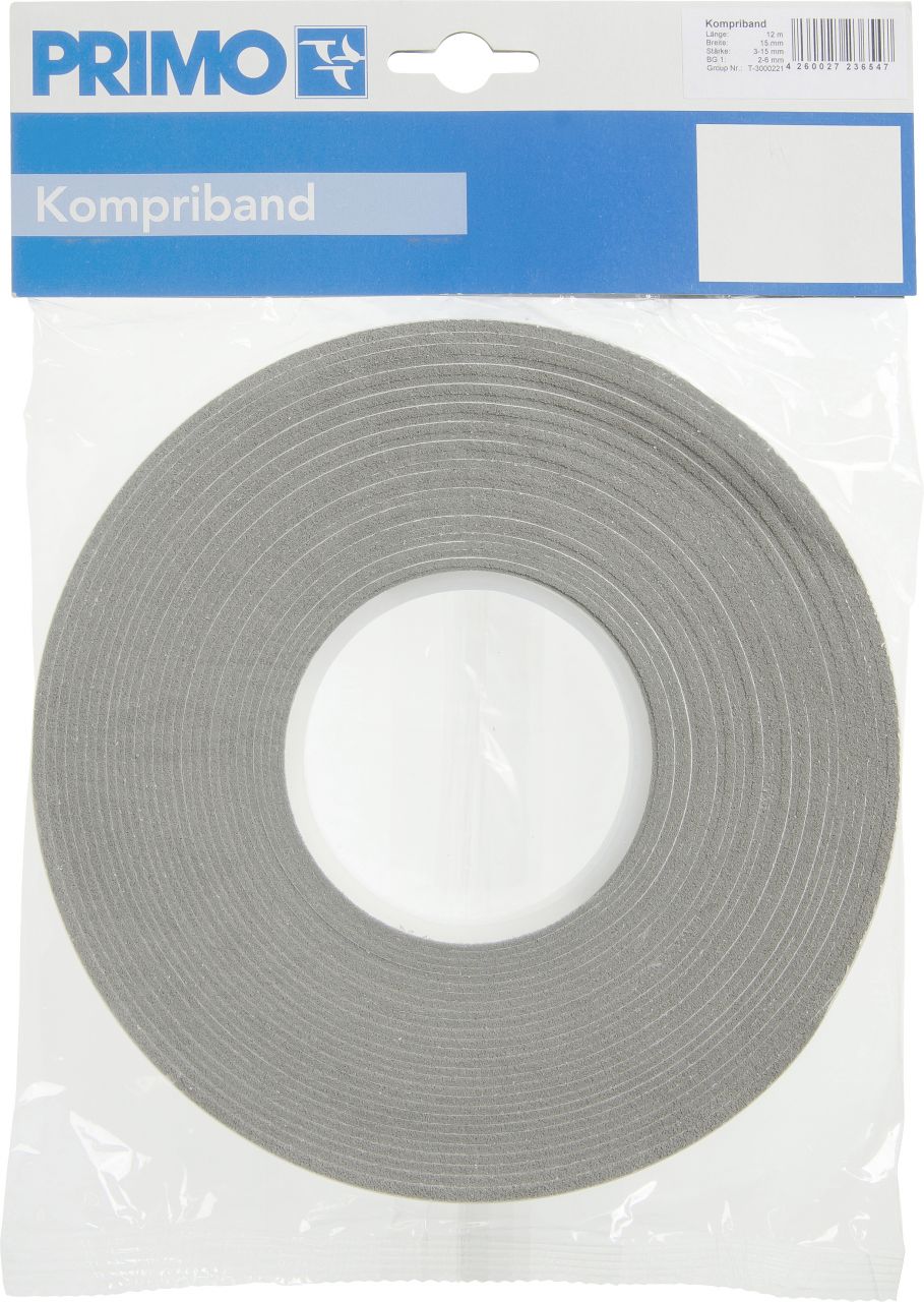 Primo Kompriband 12 m 15 x 3-15 mm
