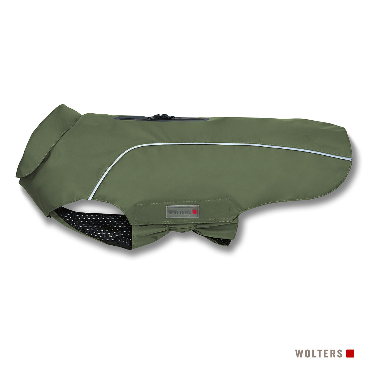 Wolters Hundebekleidung Regenjacke Easy Rain für Dackel moosgrün