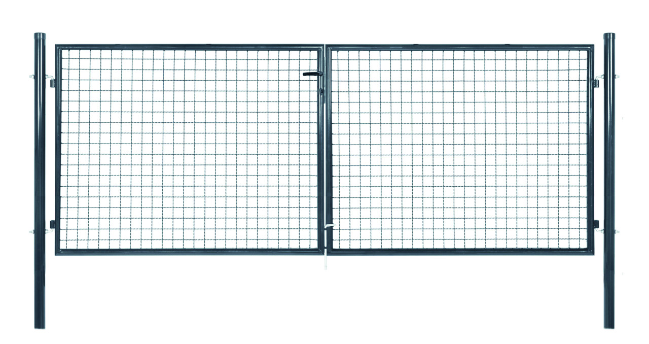 Floraworld Gartentor doppelflügelig Standard 300 x 100 cm anthrazit