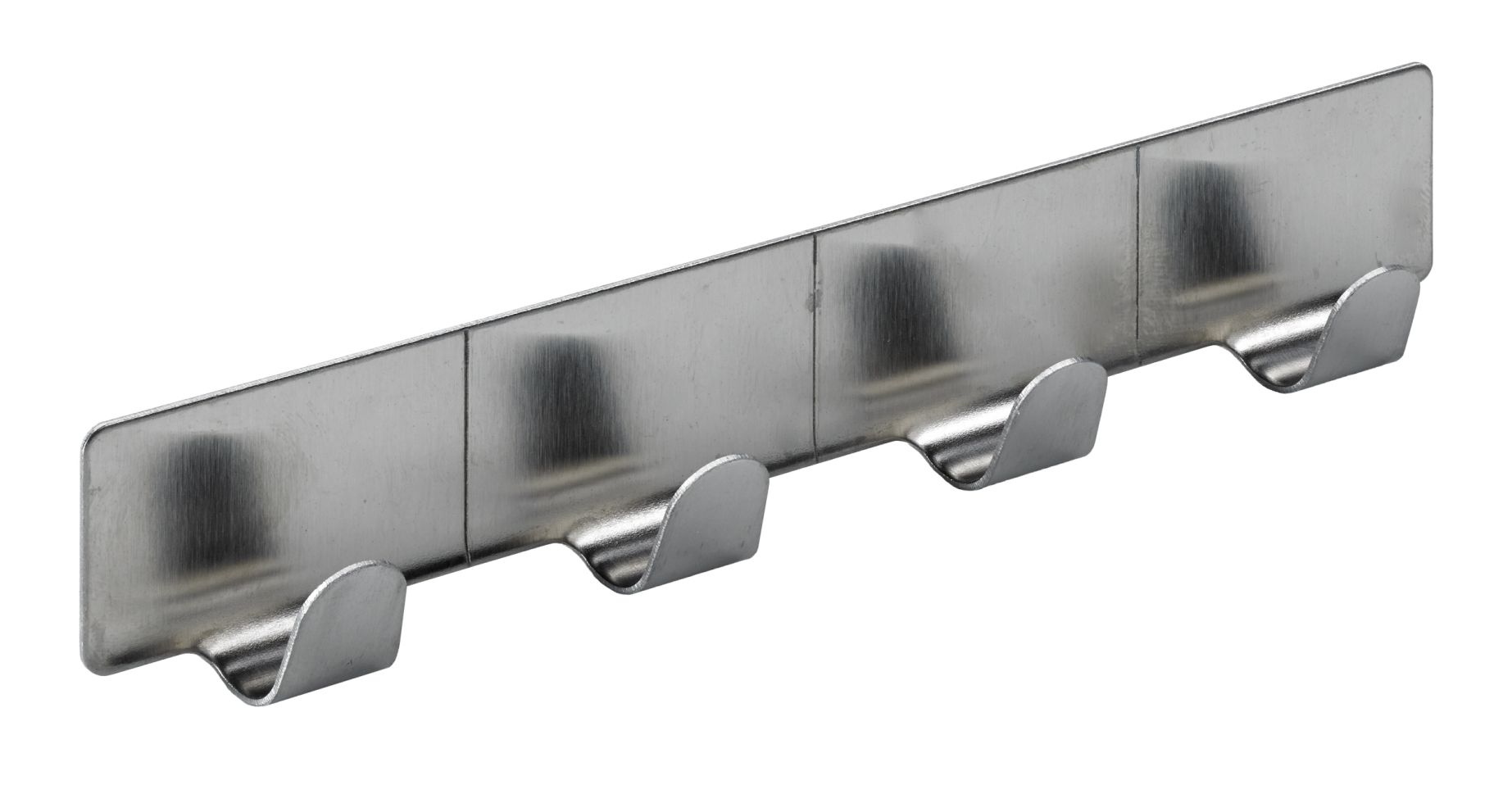 Hettich Garderobenleiste selbstklebend 4 Haken 15,0 x 2,8 x 2,0 cm