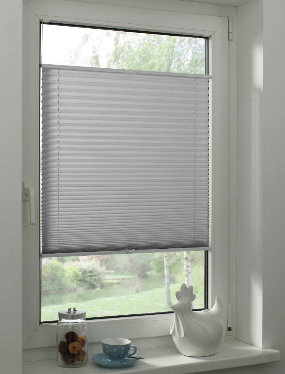 Gardinia Plissee grau Concept