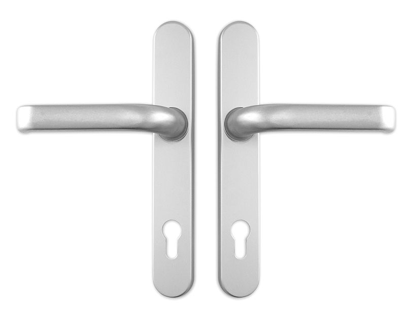 Meeth Haustürgarnitur abgerundet silber Nr. 336