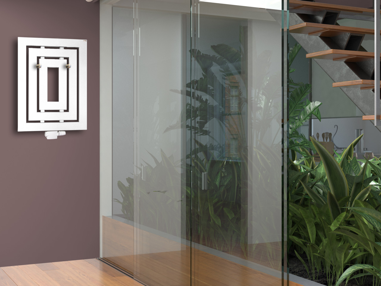 Szagato Badheizkörper Insight 80 x 60 weiß 612 Watt