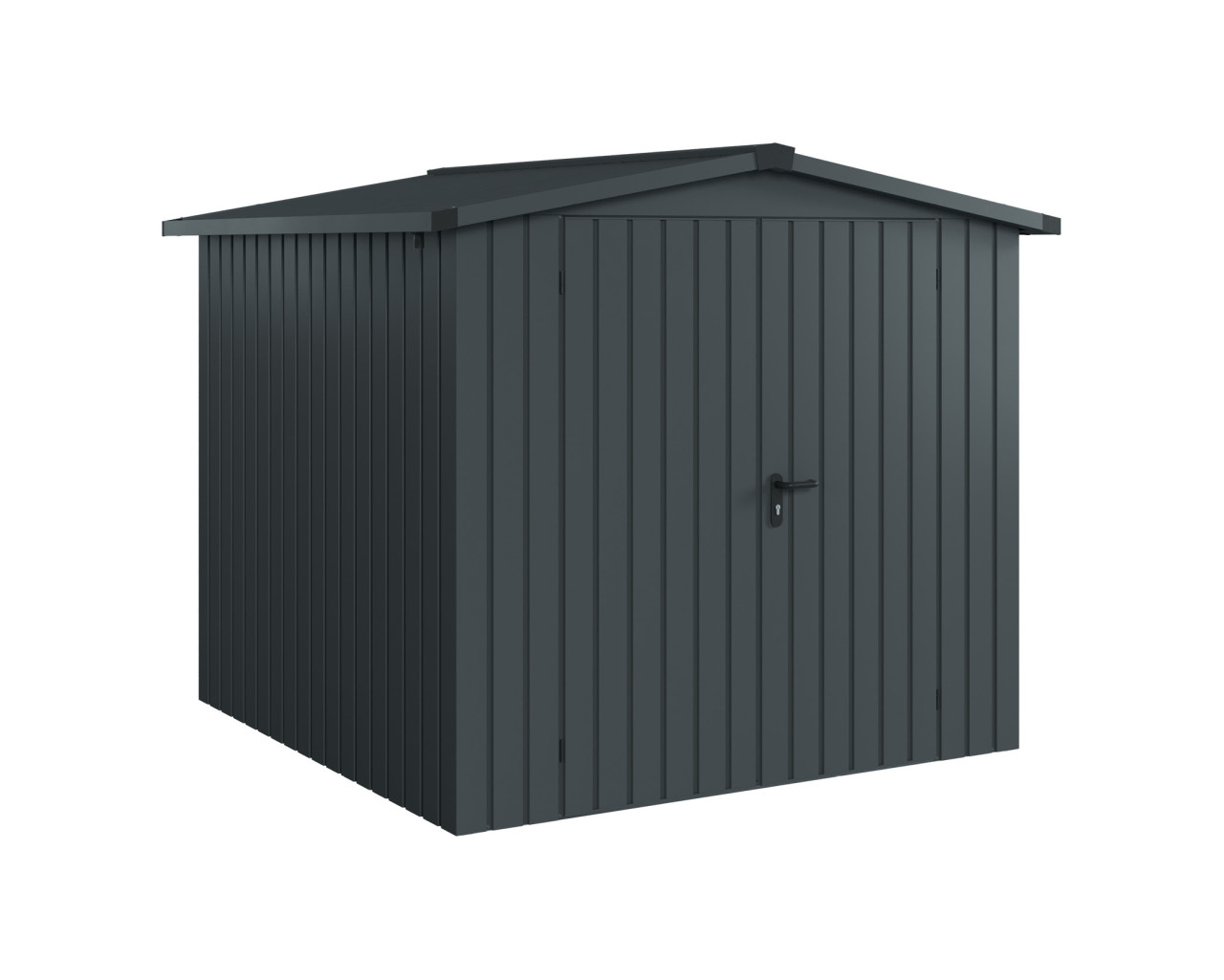 EcoStar Metallgerätehaus Euroline ESD5 anthrazit 214 x 214 cm 2-flg.