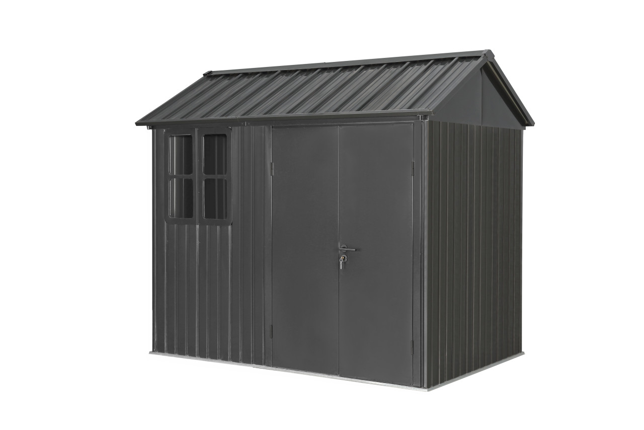 Tepro Metallgerätehaus Garden Shed 8 x 6 Premium anthrazit 252 x 168 cm