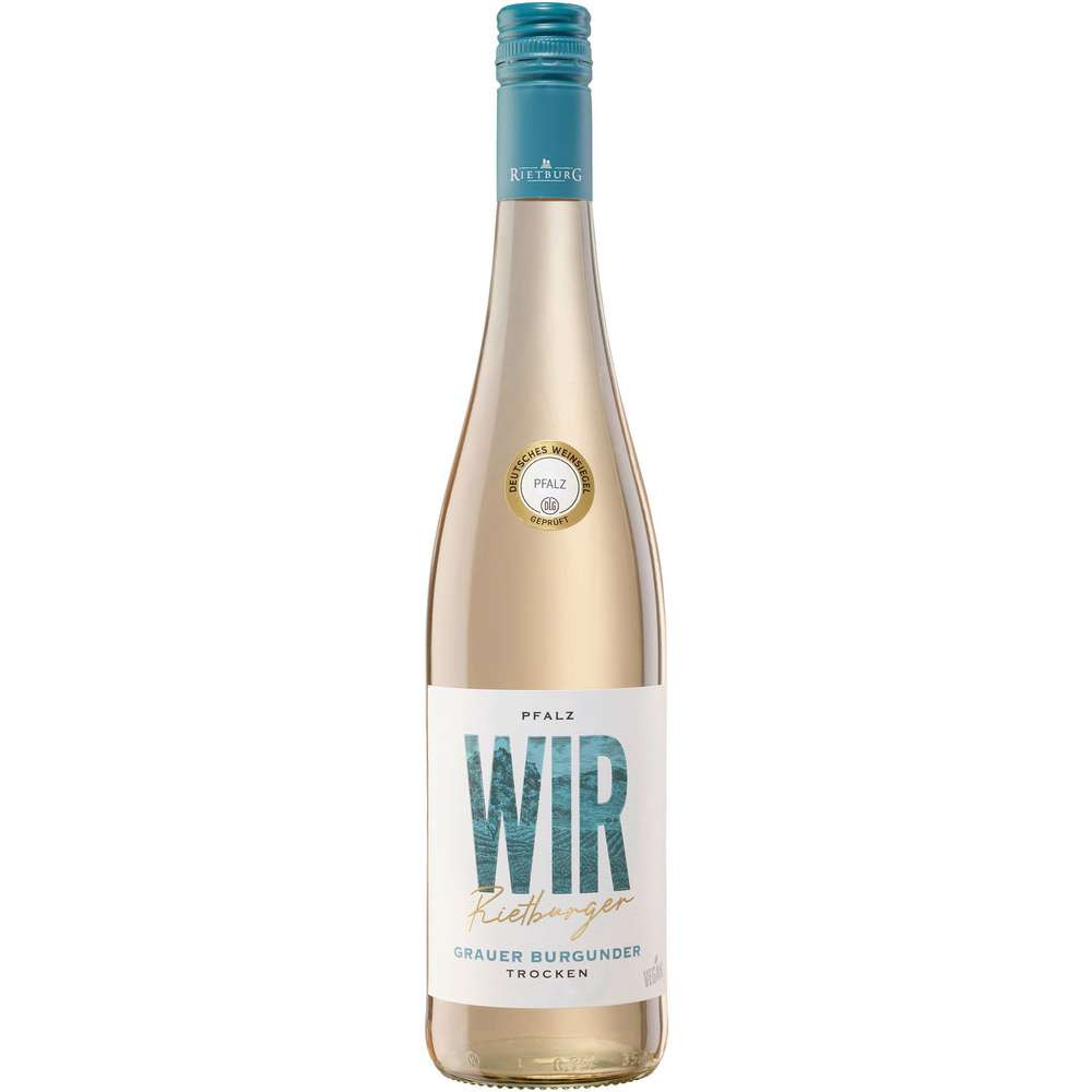 Wir Rietburger Weißwein Grauer Burgunder Pfalz QbA trocken