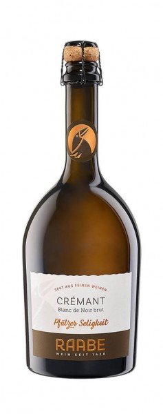 Raabe Cremant Brut Blanc de Noir edler Auftritt 0,75l