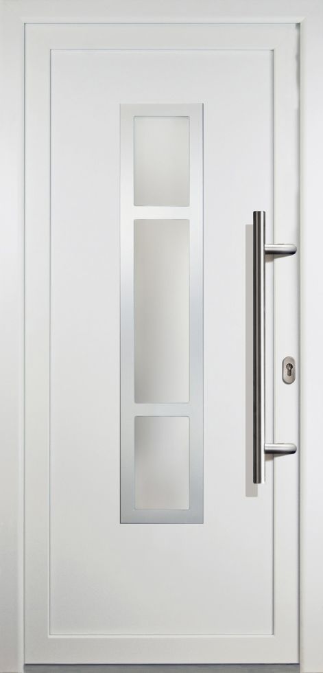 Meeth Haustür Signum PVC Exclusiv PVC Modell 87 108 x 200 cm, DIN rechts, weiß