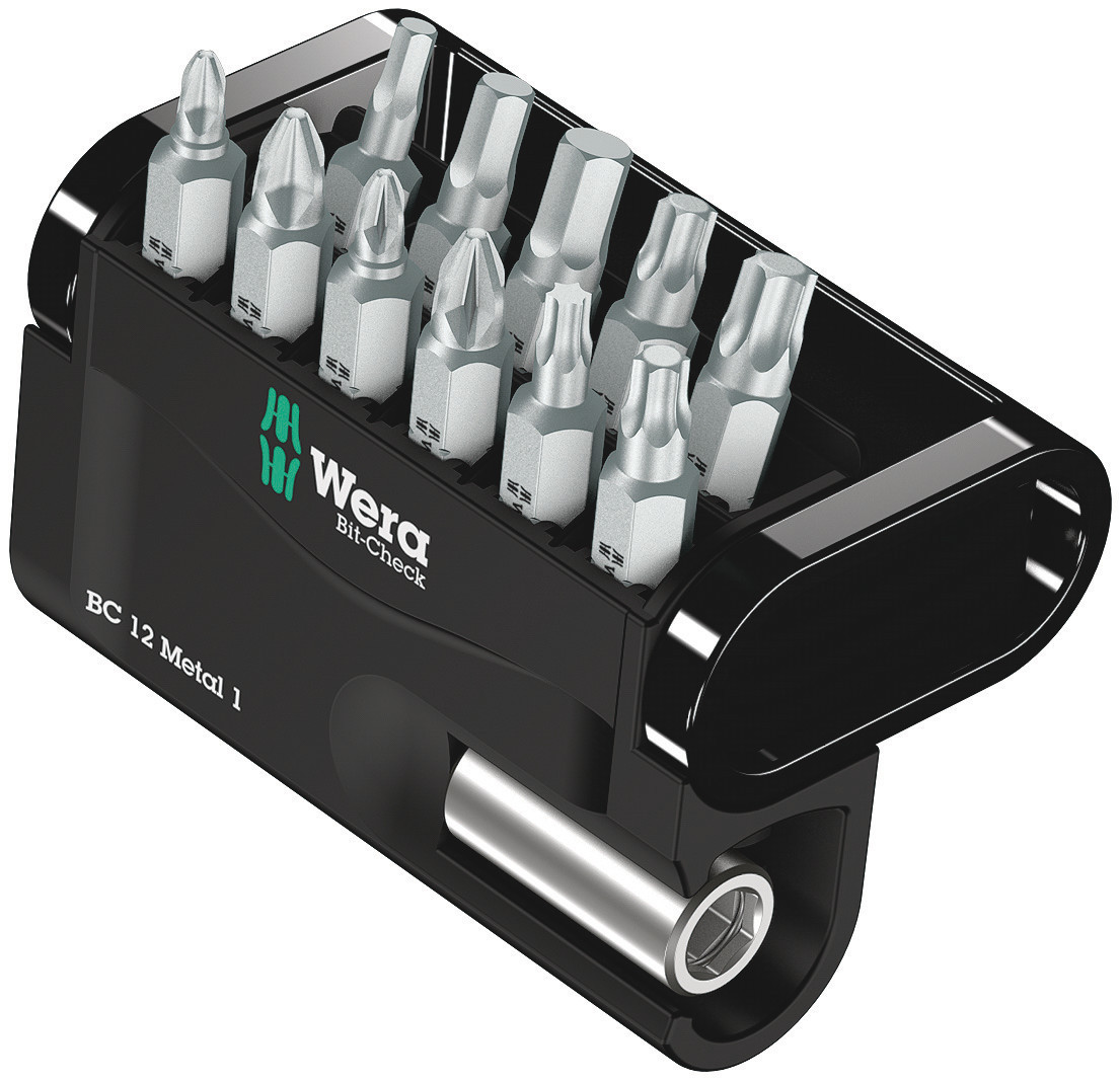 Wera Bit-Set Bit-Check 12 Metal 1 SB 12-teilig