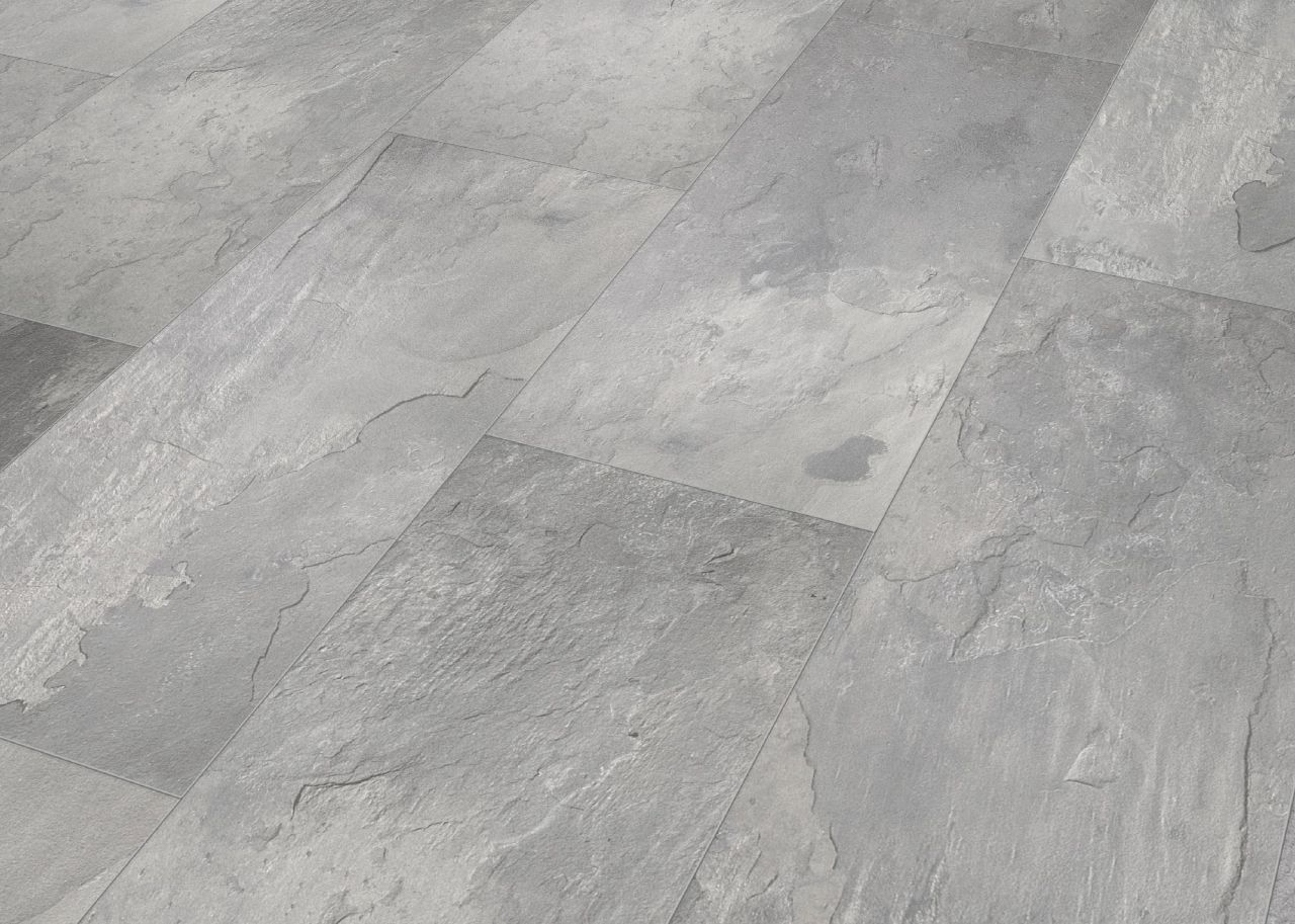 Classen Visiogrande Laminatfliese Megaloc Aquaprotect 60,4 x 28 cm Tonschiefer grau