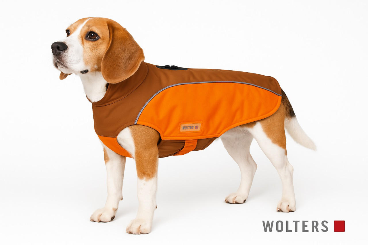 Wolters Hundebekleidung Regenjacke Easy Rain braun/orange