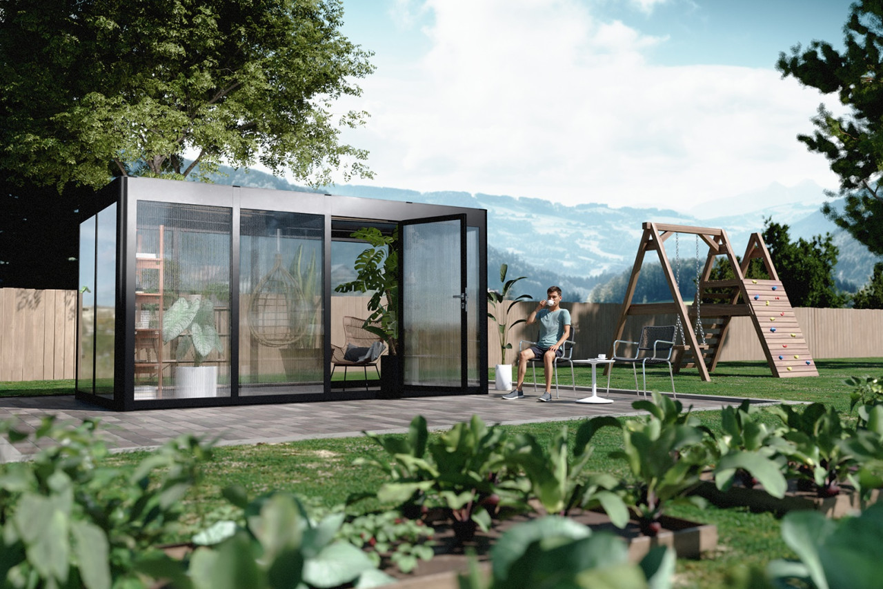 SunElements SunGarden Gartenhaus Select 4.2 443 x 233 cm anthrazit-metallic