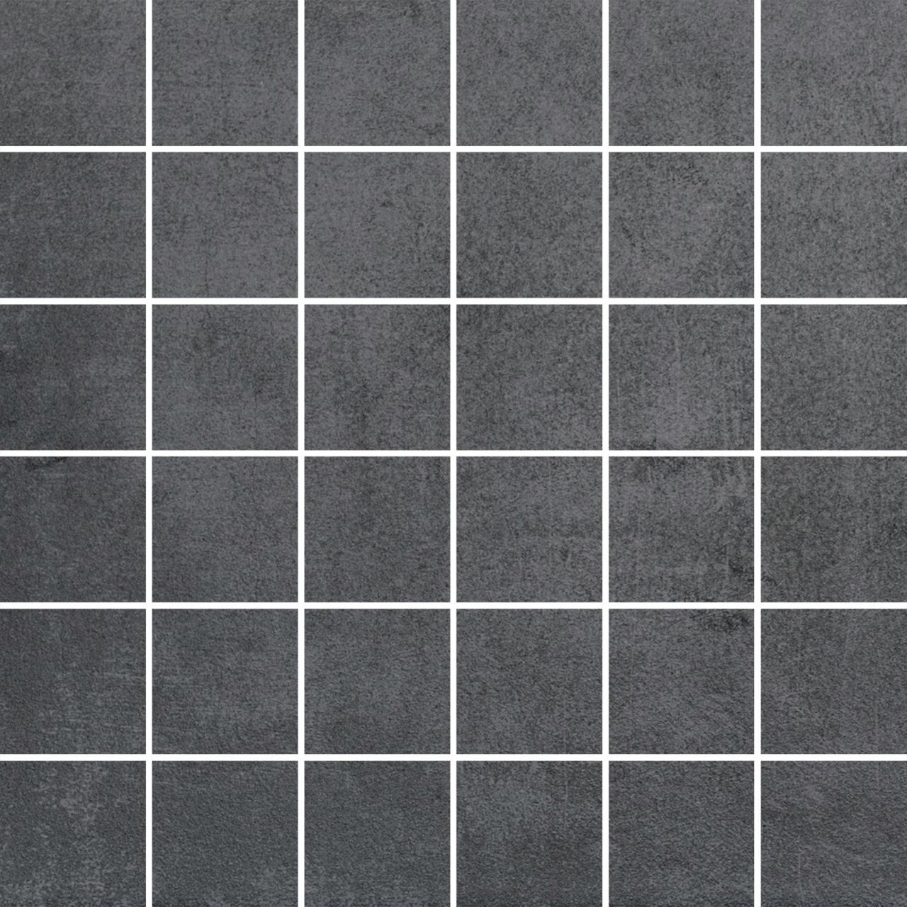 Mosaikfliese Pronto 30 x 30 cm schwarz matt Steinmaß: ca. 5,0 x 5,0 cm