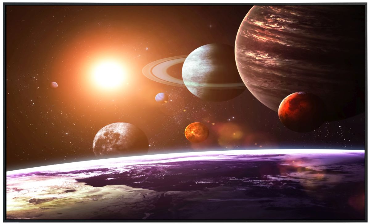 papermoon Infrarotheizkörper EcoHeat 60x120 cm 1200 Watt, Solar System