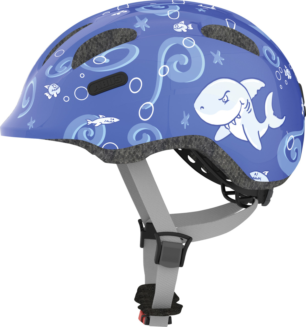 Abus Fahrradhelm Kinder Kids Pro S blue sharky
