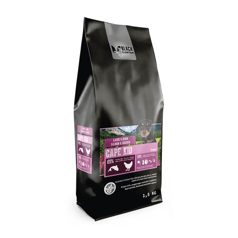 Black Canyon Cape Kid Hundetrockenfutter Junior 1,5 kg Lachs & Huhn