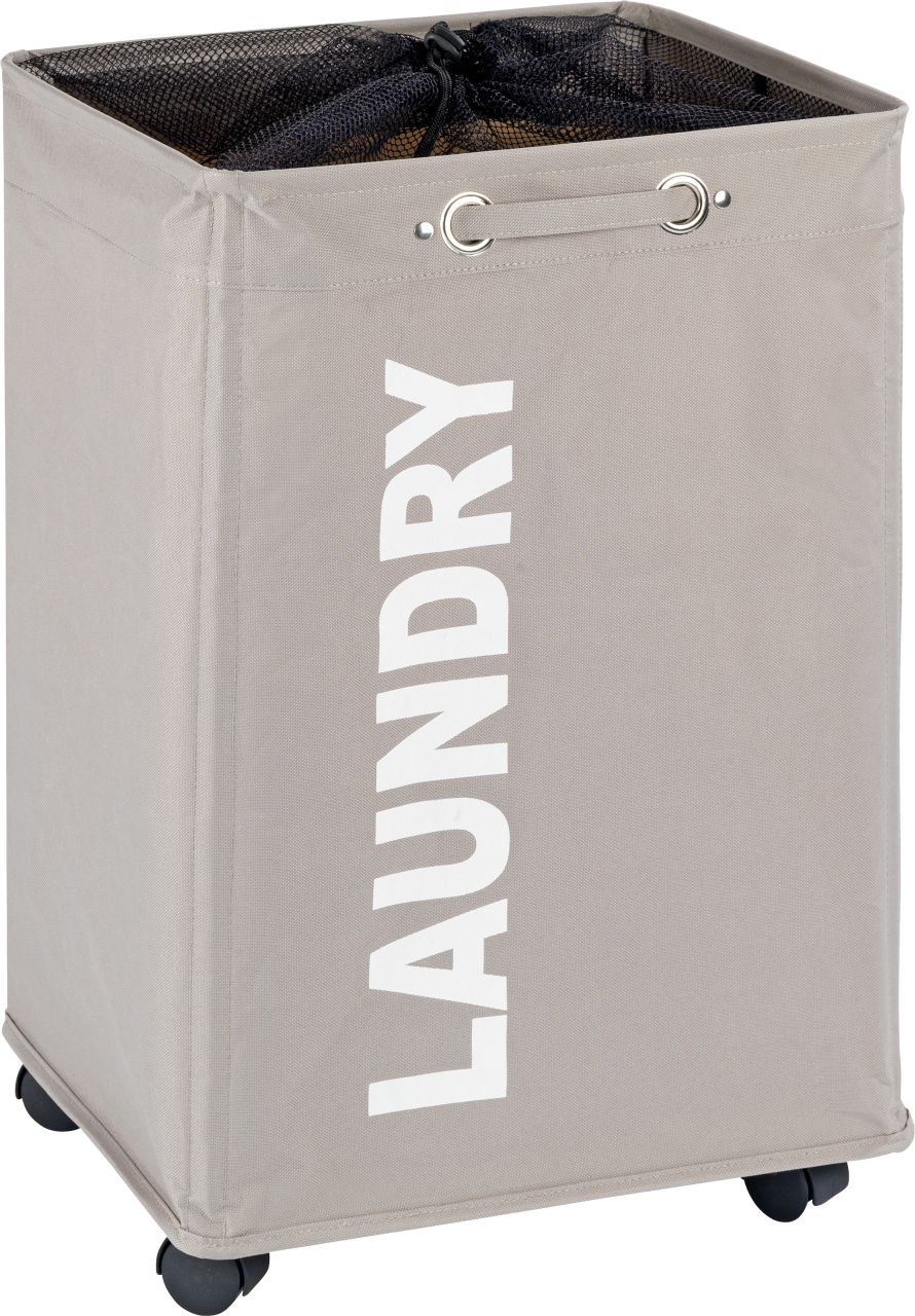 Wenko Wäschesammler Quadro taupe