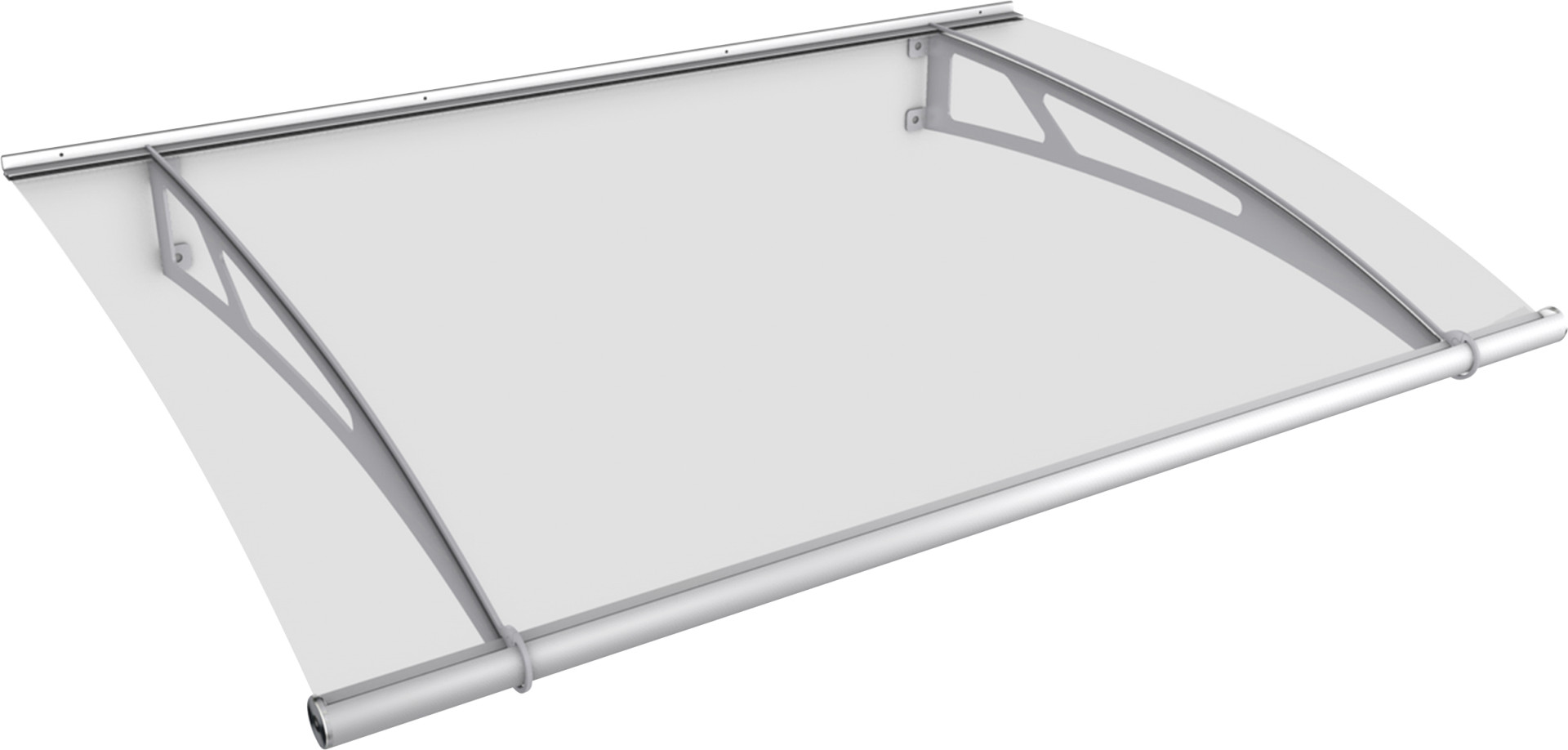 Gutta Vordach PT- XL 2050 Edelstahl, Acrylglas klar