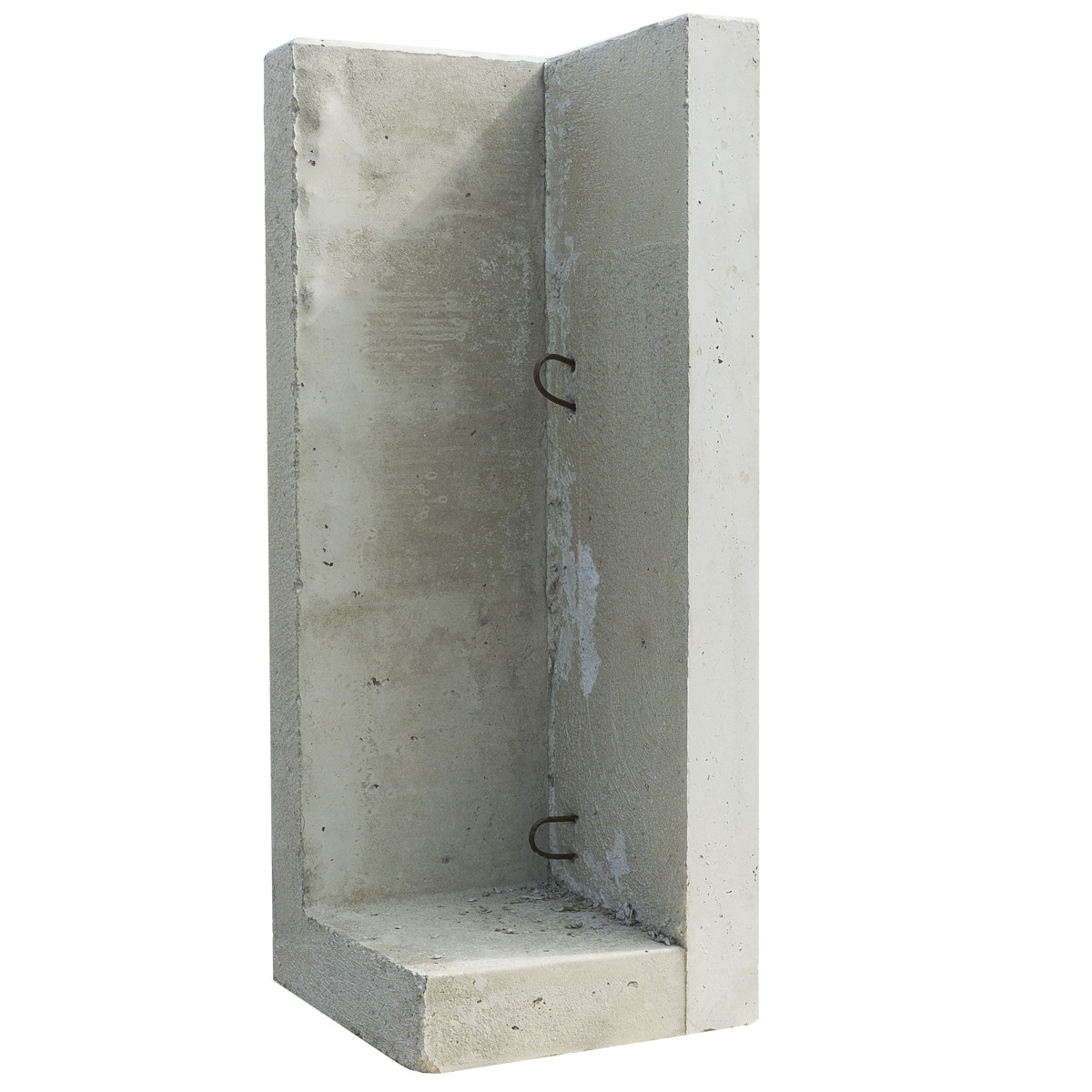 EHL L-Stein Ecke Beton 50 x 50 x 155 cm grau