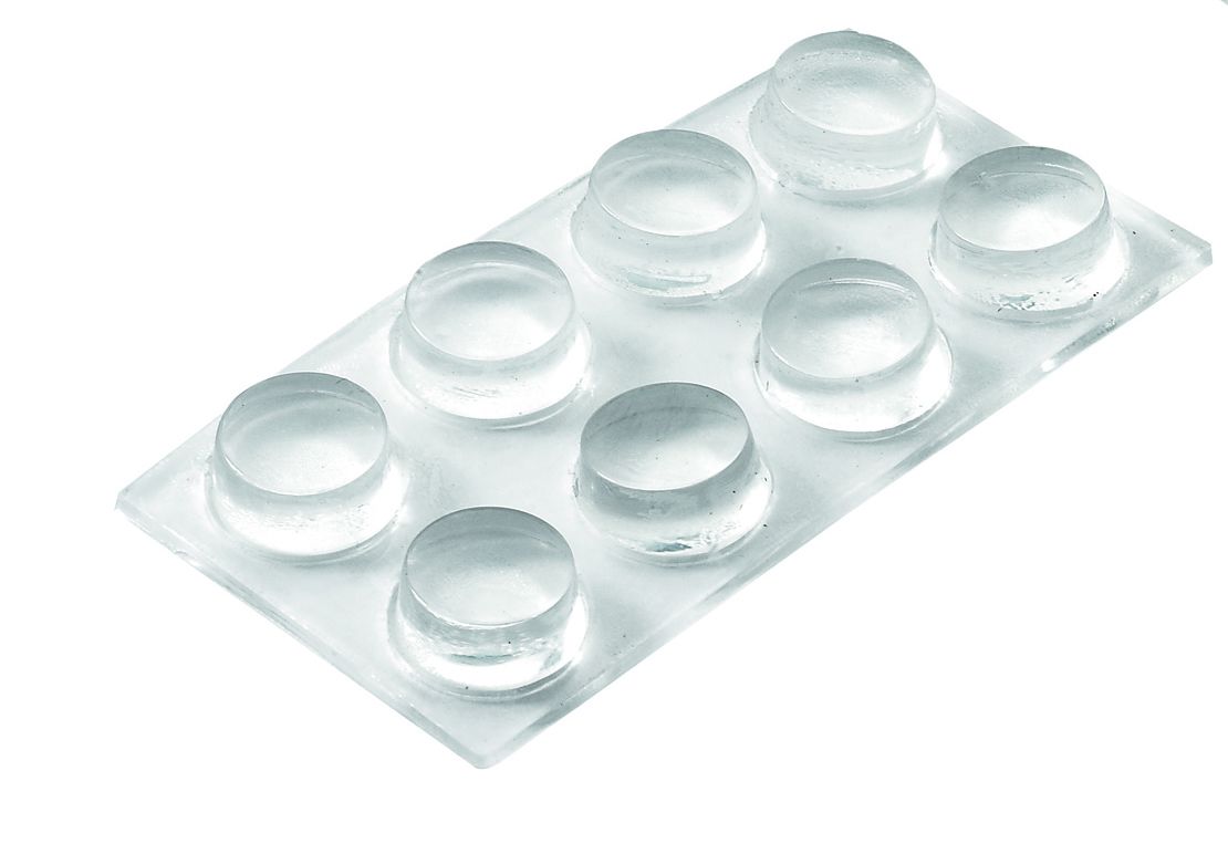 Hettich Anschlagpuffer 5,0 x 11,0 mm Kunststoff transparent - 6 Stück