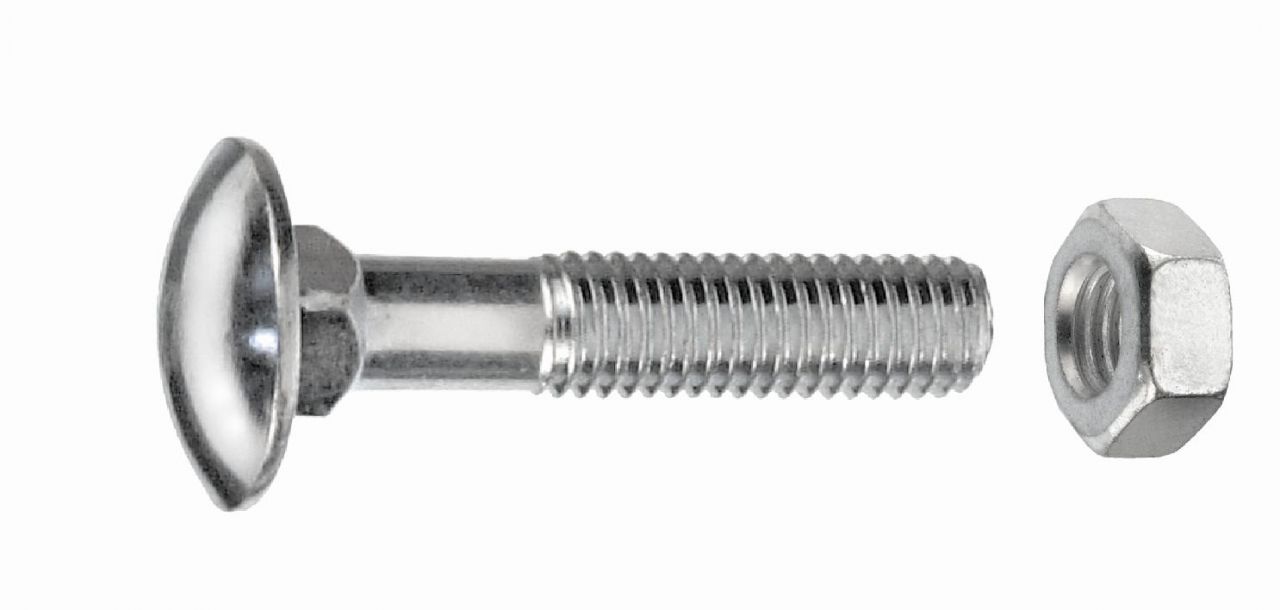 Connex Schlossschrauben M8 x 40 mm, 15 Stück, Edelstahl A1