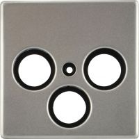 Unitec Abdeckung SAT/TV edelstahl, Serie Imola