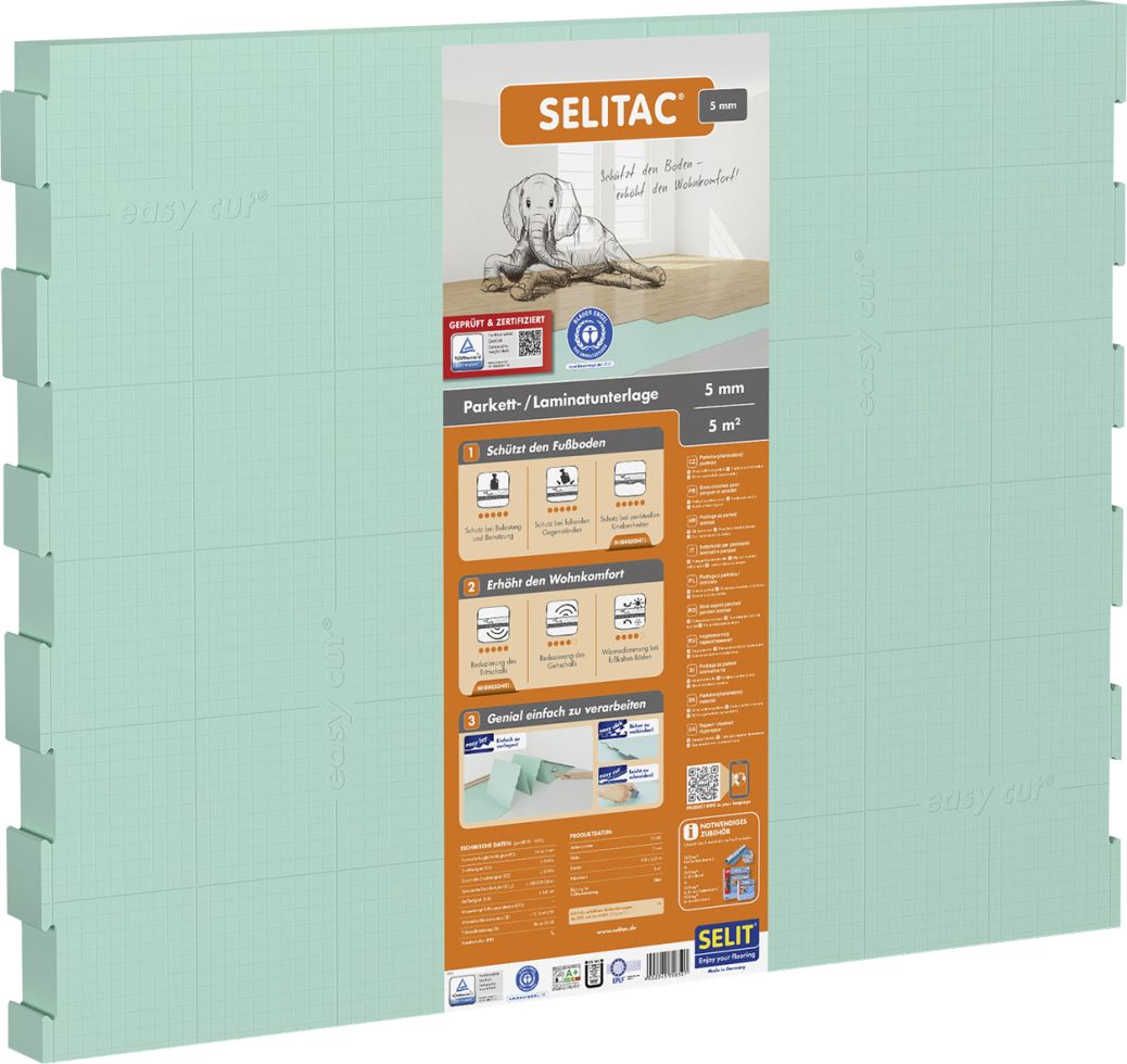 Selitac Dämmplatte Faltplatte 5 mm stark