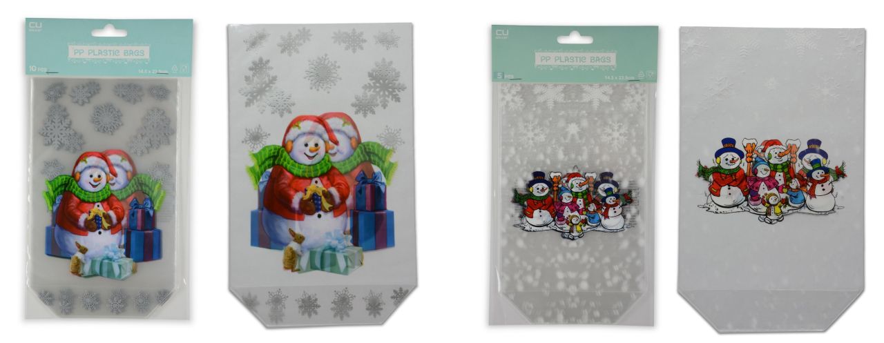 Riffelmacher Gebäcktüten Schneemänner 5 Stück 18 x 30 cm