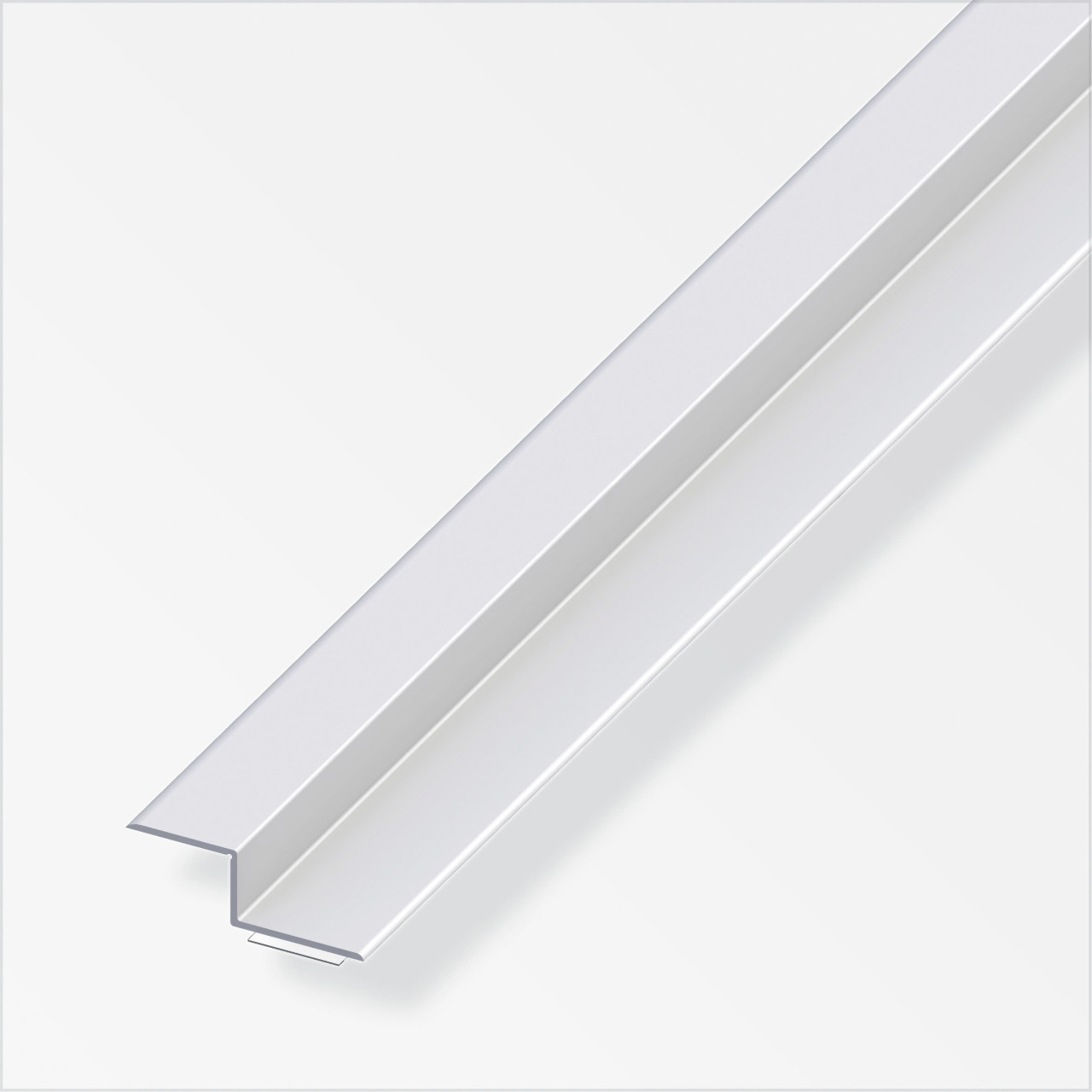 alfer Z-Abschluss-Profil 1 m, 15 x 20 x 9 mm Aluminium eloxiert silber