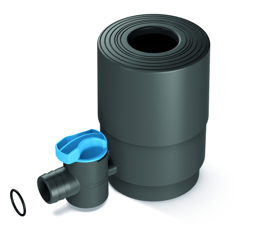 Arves Regensammler mit Hahn basalt