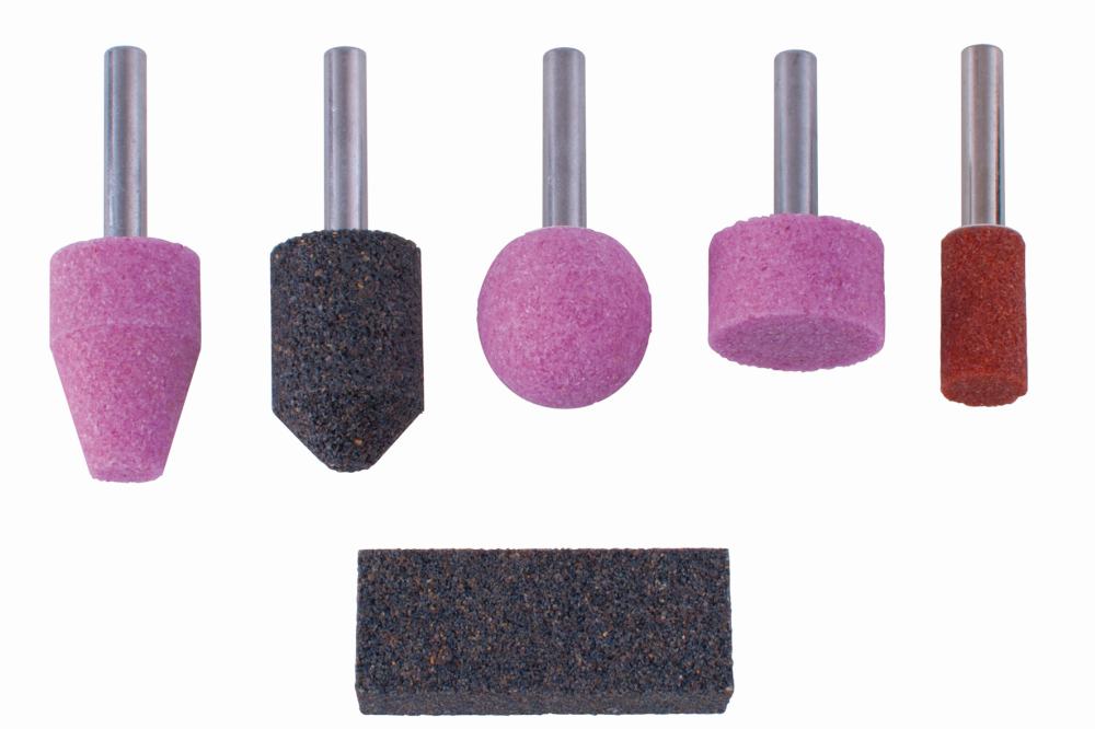 Wolfcraft Schleifkörper-Set Schaft Ø 6 mm für Keramik