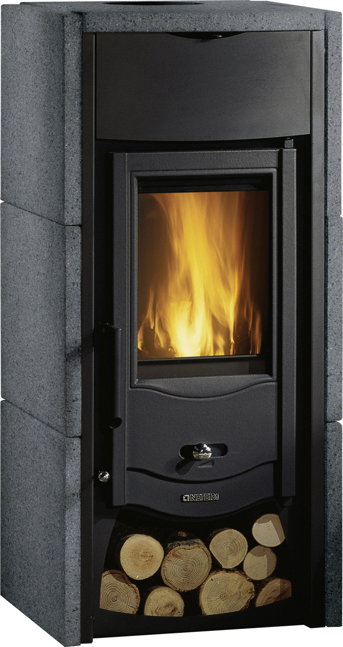LaNordica Kaminofen ASIA Stahlofen mit Natursteinverkleidung 6 kW