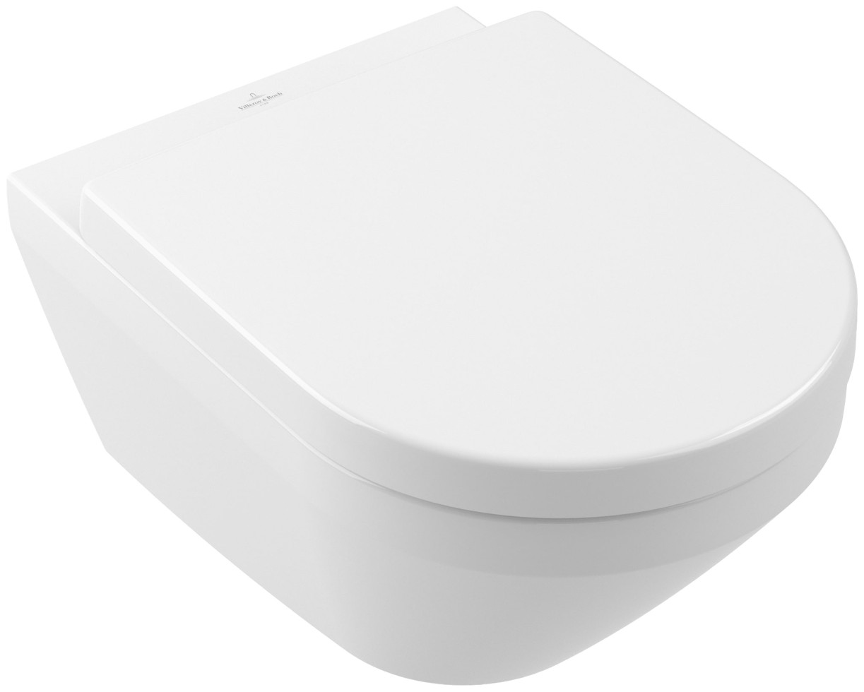 Villeroy & Boch Wand Tiefspül WC Targa Pure Twist spülrandlos inkl. WC-Sitz