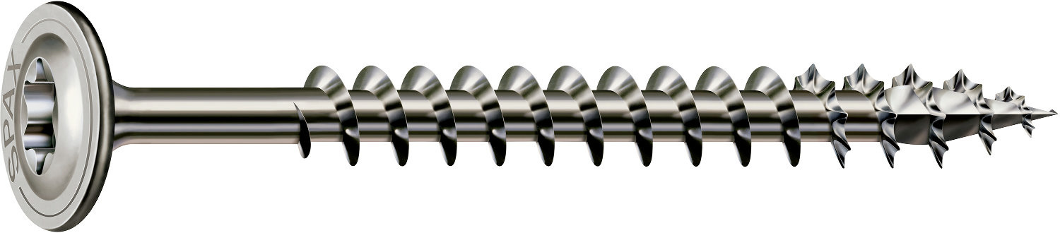 Spax Tellerkopfschrauben 8.0 x 80 mm TX 40 - 20 Stück Edelstahl