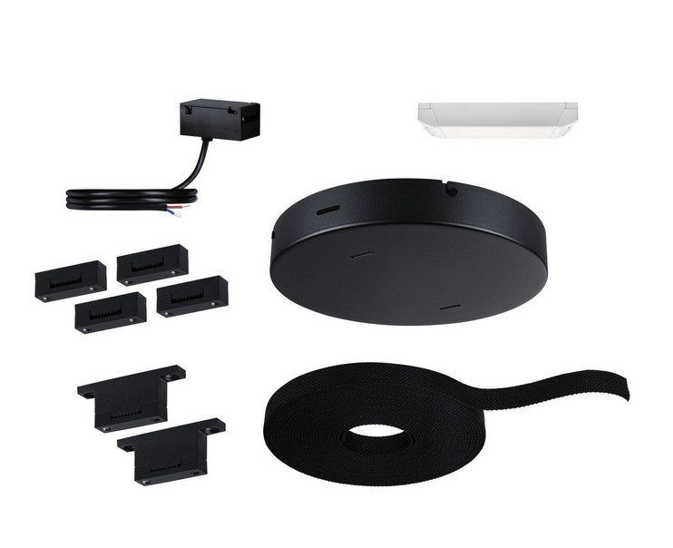 Paulmann Gurtsystem ULine Basis Set 10 m Gurt inkl. Halterungen schwarz