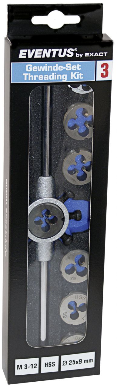 Exact Gewinde-Set Eventus 3 SE M3-M12 HSS Form B Kit 3 SB