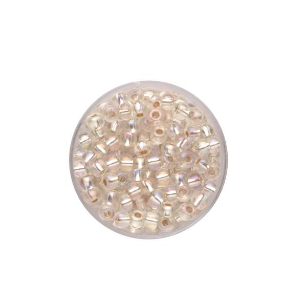 Glorex Rocailles Perlen 4,5 mm 17 g crystal