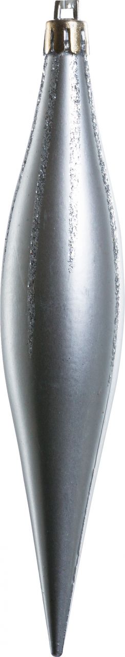 TrendLine Weihnachtskugeln Zapfen bruchfest, langlebig 15 cm silber 8 Stück