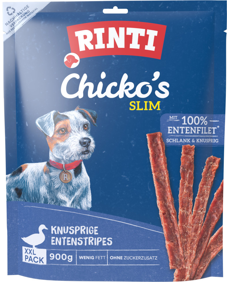 Rinti Chicko Hundesnack Slim Ente XXL 900 g