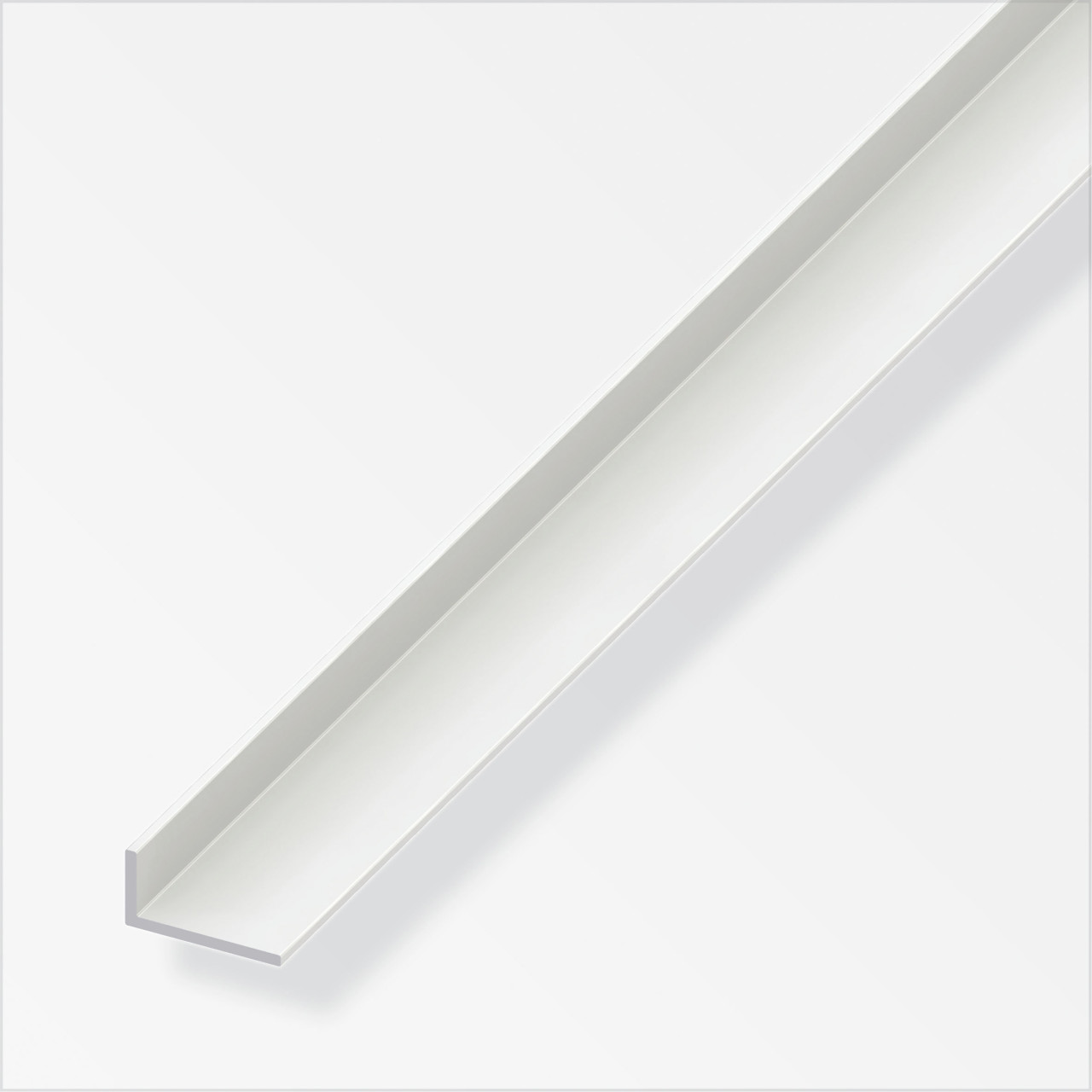alfer Winkel 1 m, 25 x 20 mm PVC (Kunststoff) glatt weiss