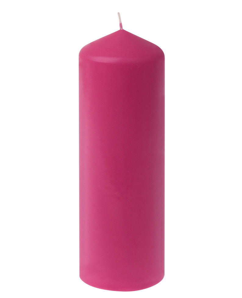 Steinhart Stumpenkerze Ø 6,7 x 20 cm pink