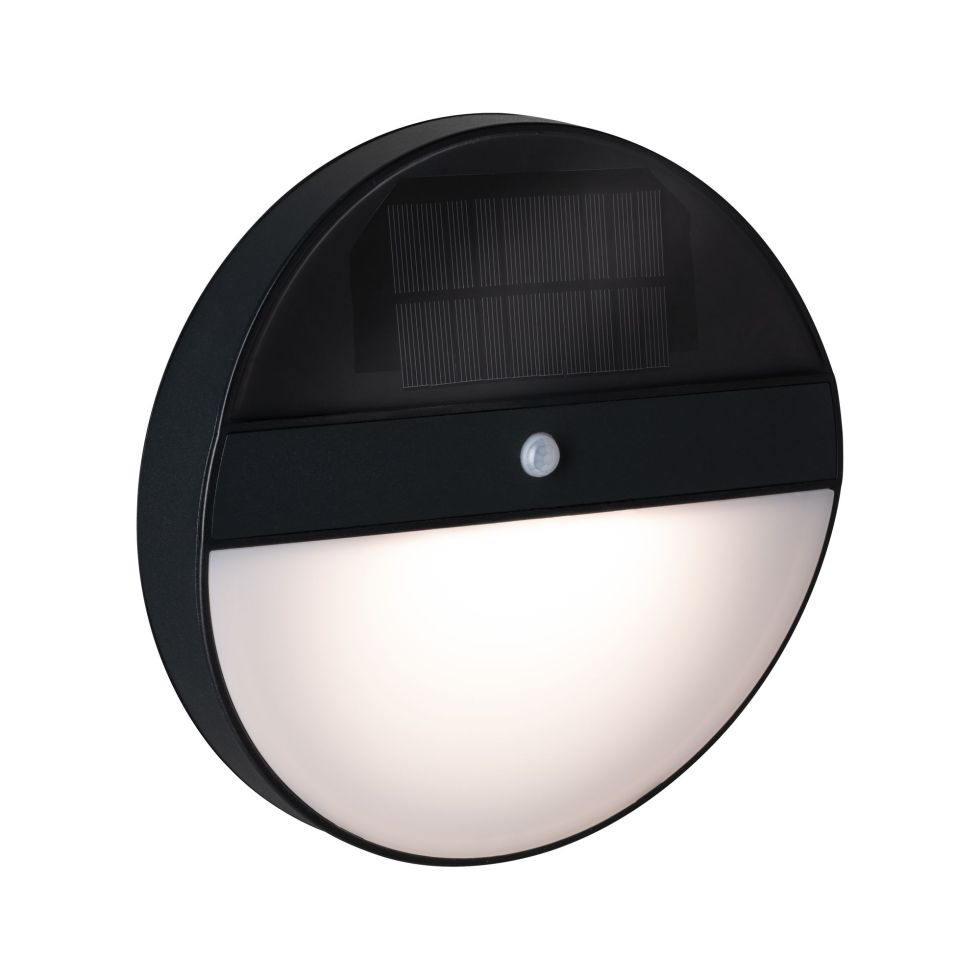Paulmann LED Solar-Wandleuchte Elois anthrazit warmweiß Bewegungsmelder