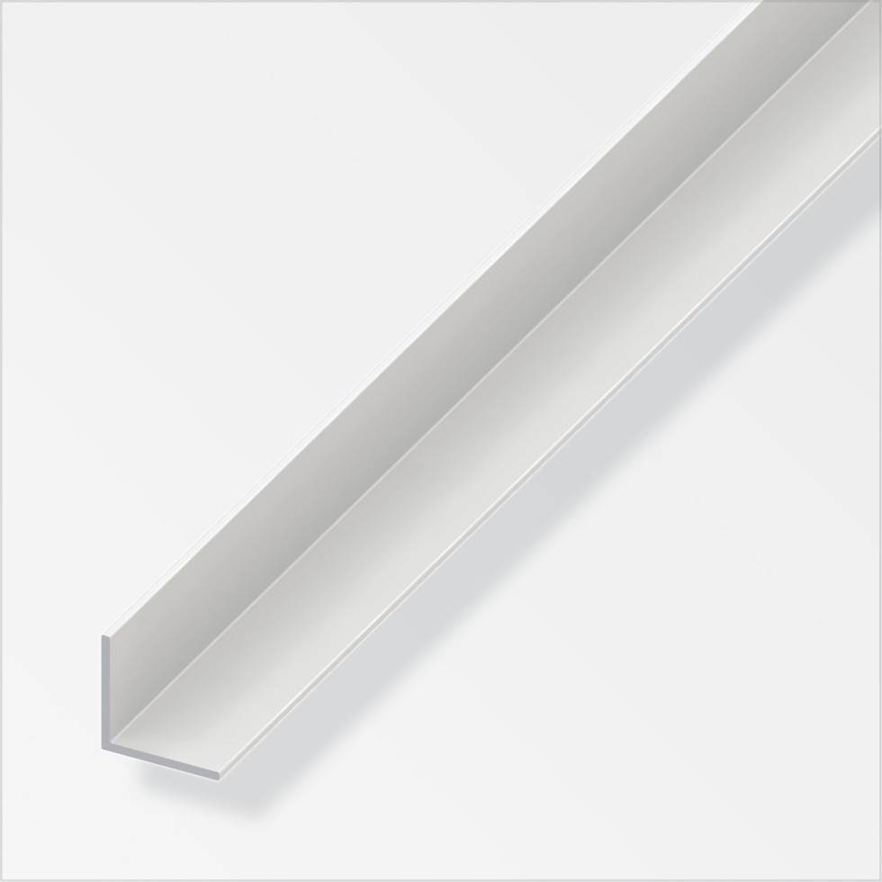 alfer Winkel Aluminium 1 m × 10 × 10 mm verkehrsweiß
